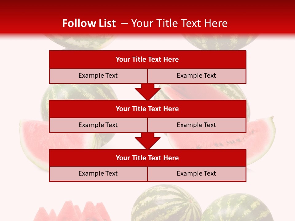Melon Food Slice PowerPoint Template