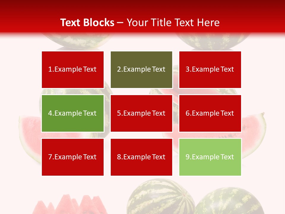 Melon Food Slice PowerPoint Template