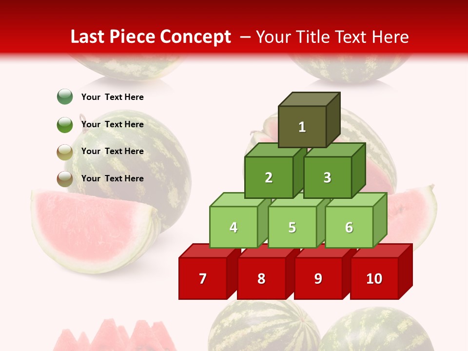 Melon Food Slice PowerPoint Template