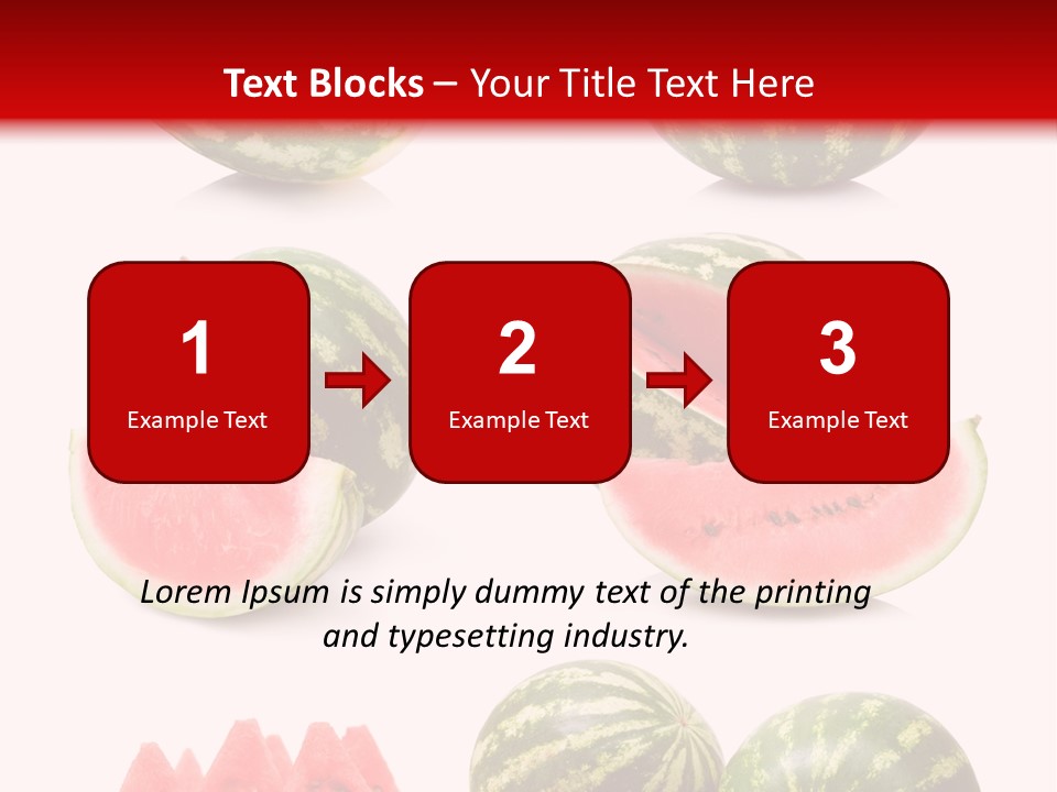 Melon Food Slice PowerPoint Template