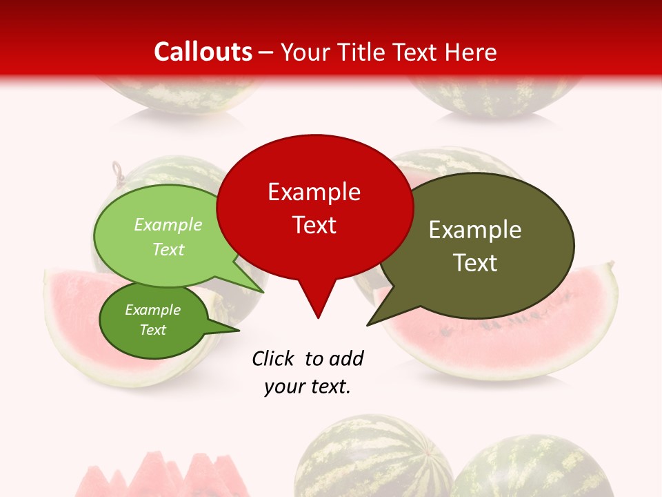 Melon Food Slice PowerPoint Template