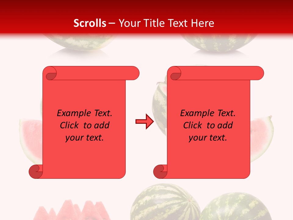 Melon Food Slice PowerPoint Template