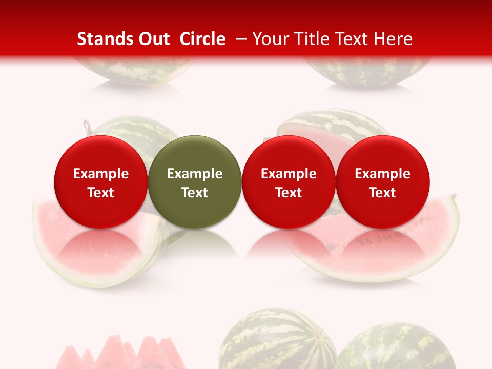 Melon Food Slice PowerPoint Template