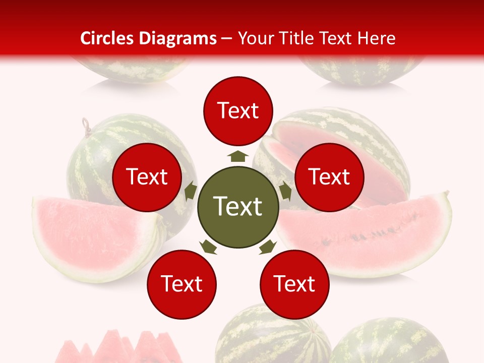 Melon Food Slice PowerPoint Template