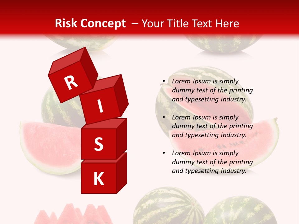 Melon Food Slice PowerPoint Template