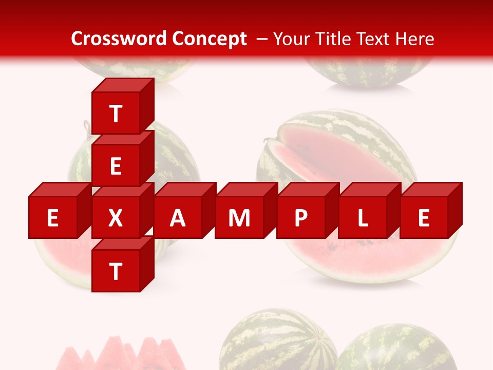 Melon Food Slice PowerPoint Template