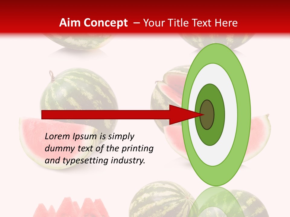 Melon Food Slice PowerPoint Template
