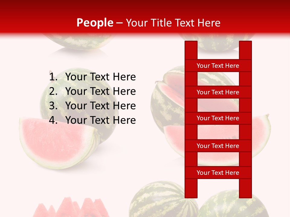 Melon Food Slice PowerPoint Template