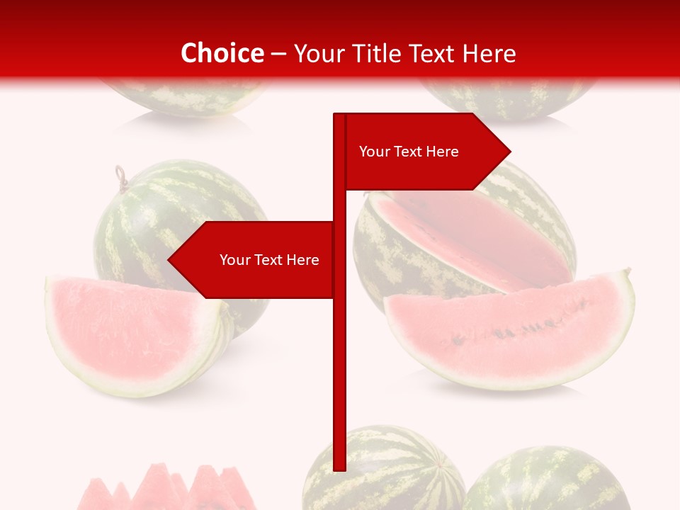 Melon Food Slice PowerPoint Template