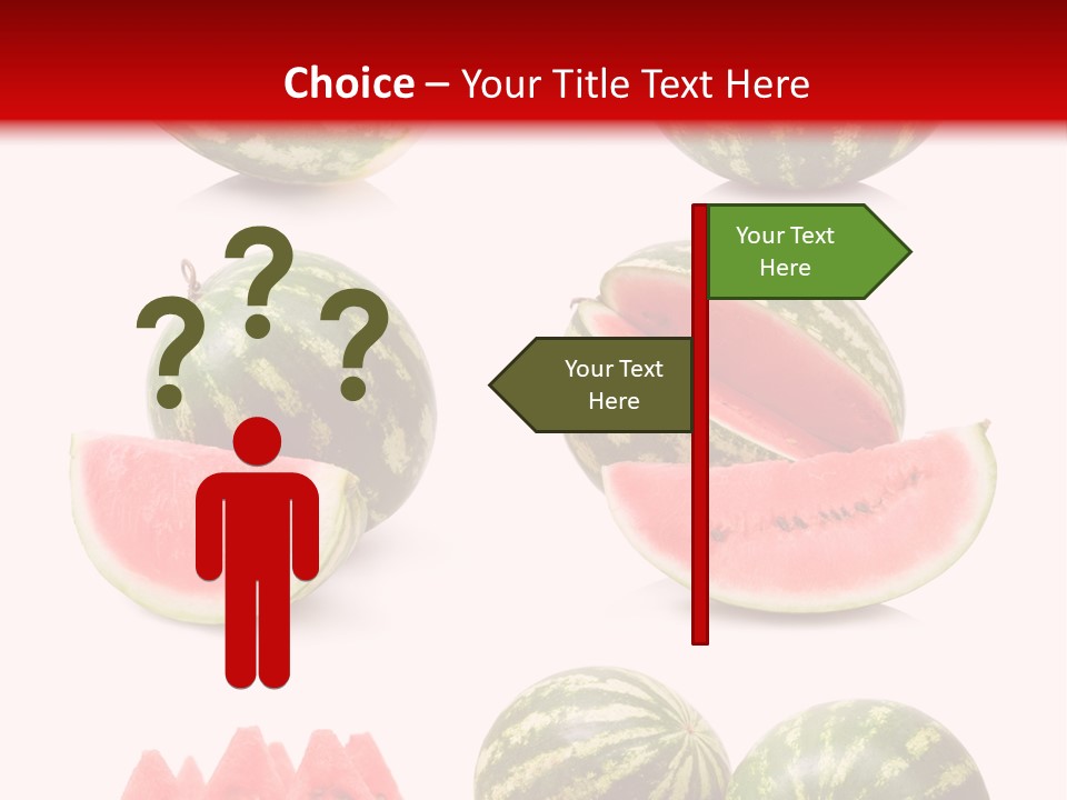 Melon Food Slice PowerPoint Template