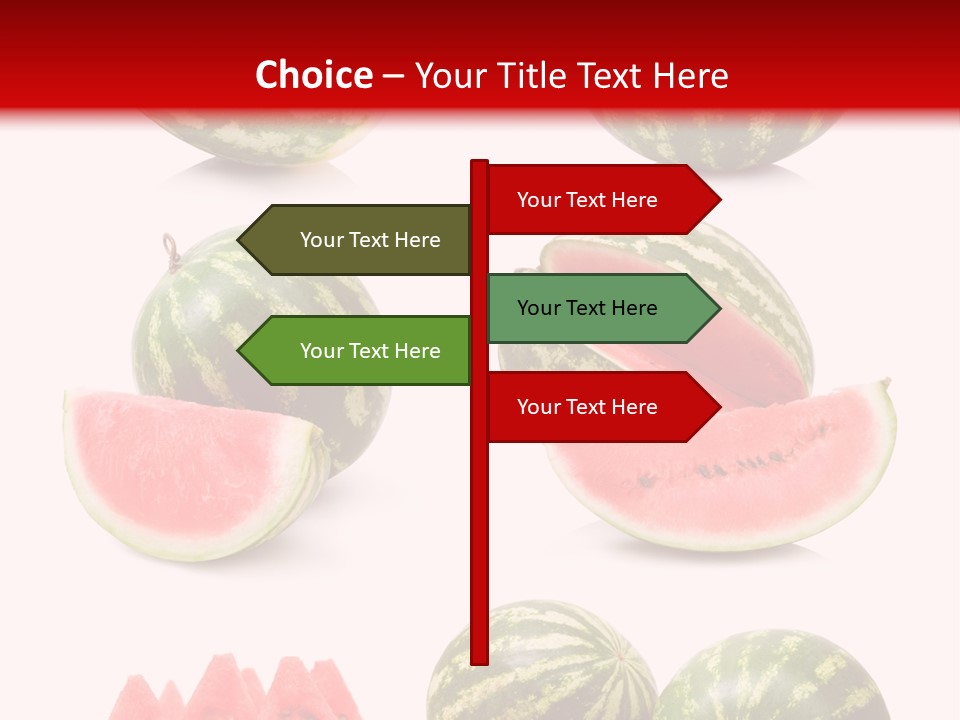 Melon Food Slice PowerPoint Template