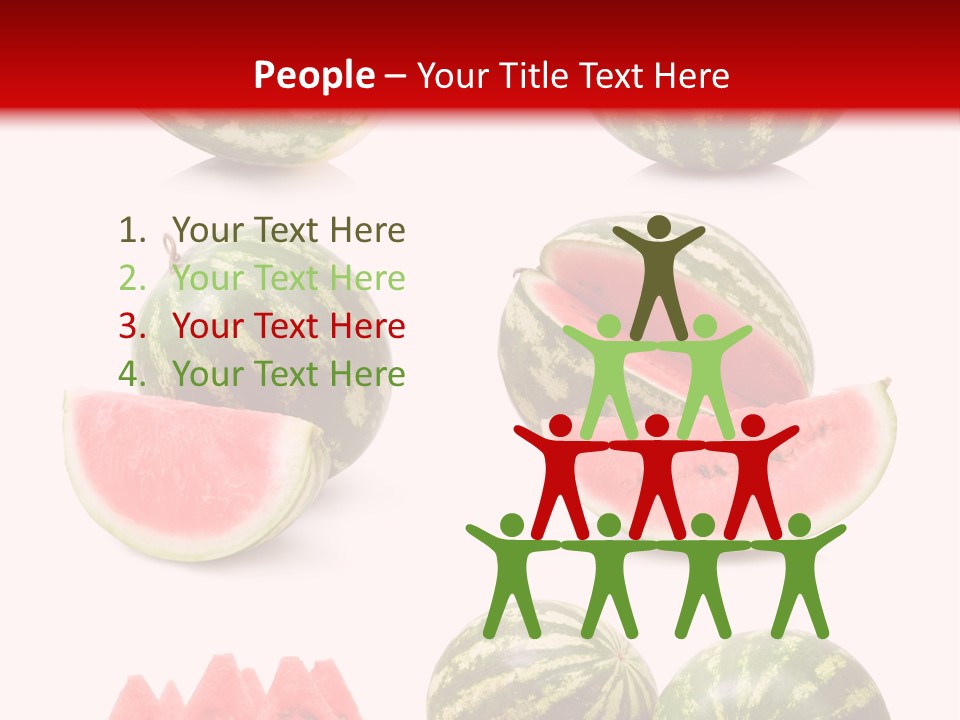 Melon Food Slice PowerPoint Template