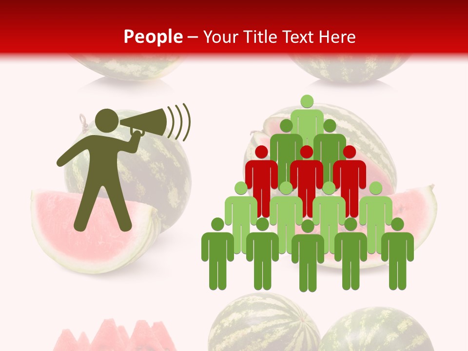 Melon Food Slice PowerPoint Template