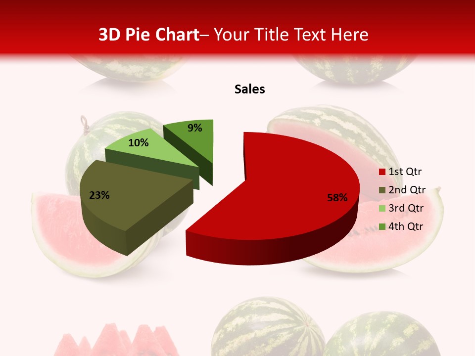 Melon Food Slice PowerPoint Template