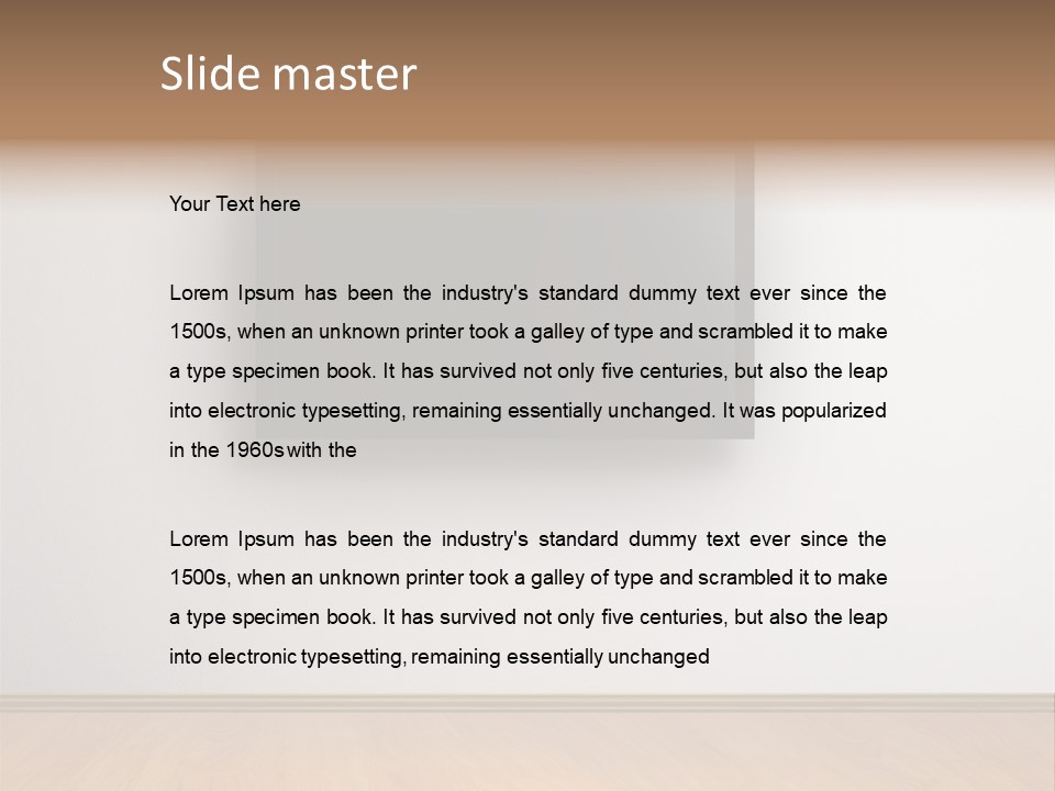 Rectangle Decoration Wood PowerPoint Template