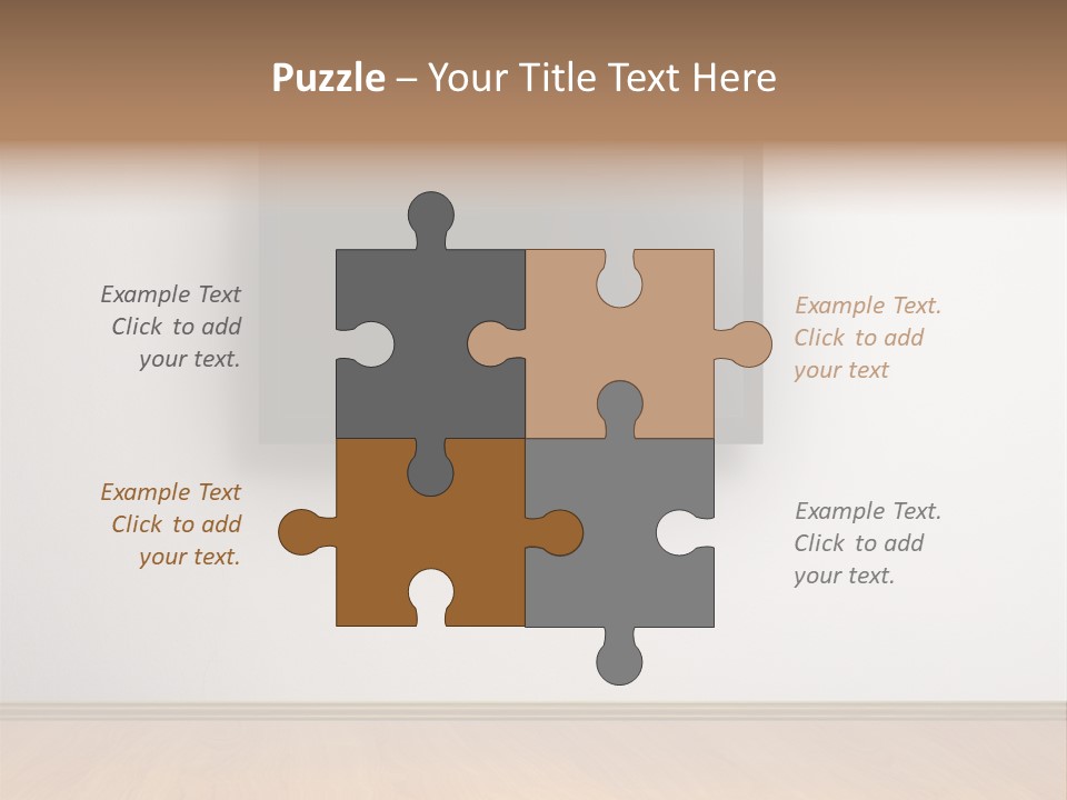 Rectangle Decoration Wood PowerPoint Template