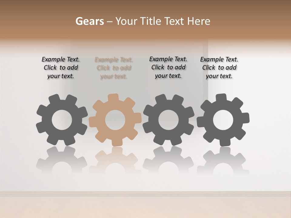 Rectangle Decoration Wood PowerPoint Template