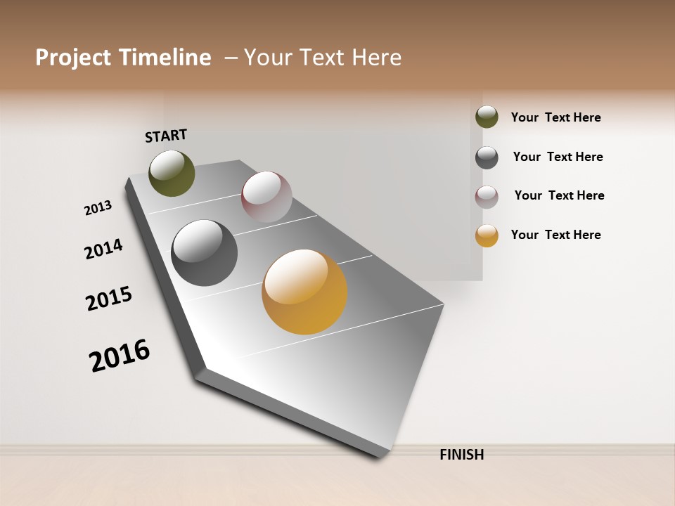 Rectangle Decoration Wood PowerPoint Template