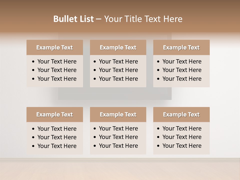 Rectangle Decoration Wood PowerPoint Template