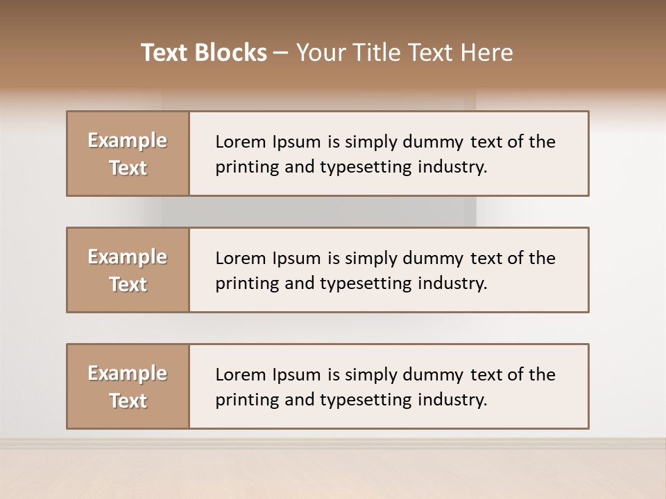 Rectangle Decoration Wood PowerPoint Template
