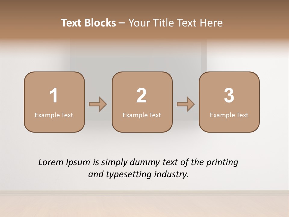 Rectangle Decoration Wood PowerPoint Template