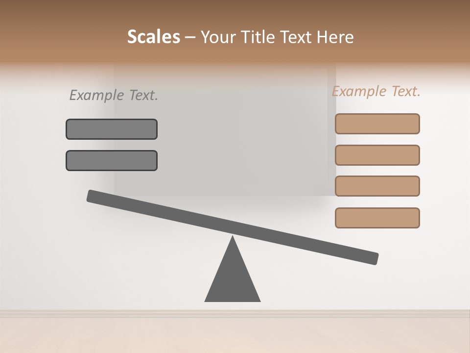 Rectangle Decoration Wood PowerPoint Template