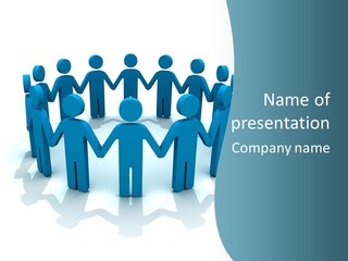 Social Group Partnership PowerPoint Template