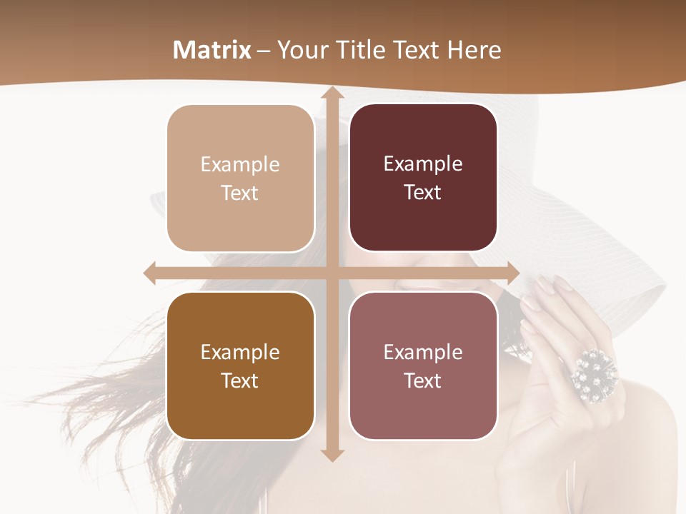 Gorgeous Woman Cute PowerPoint Template