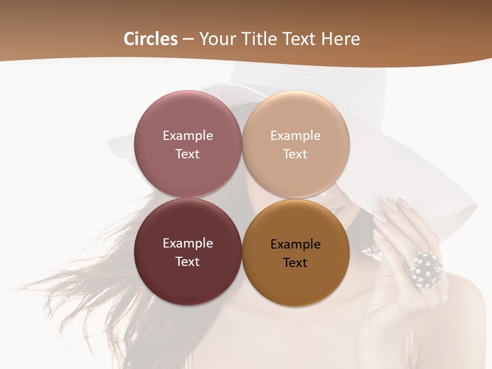 Gorgeous Woman Cute PowerPoint Template