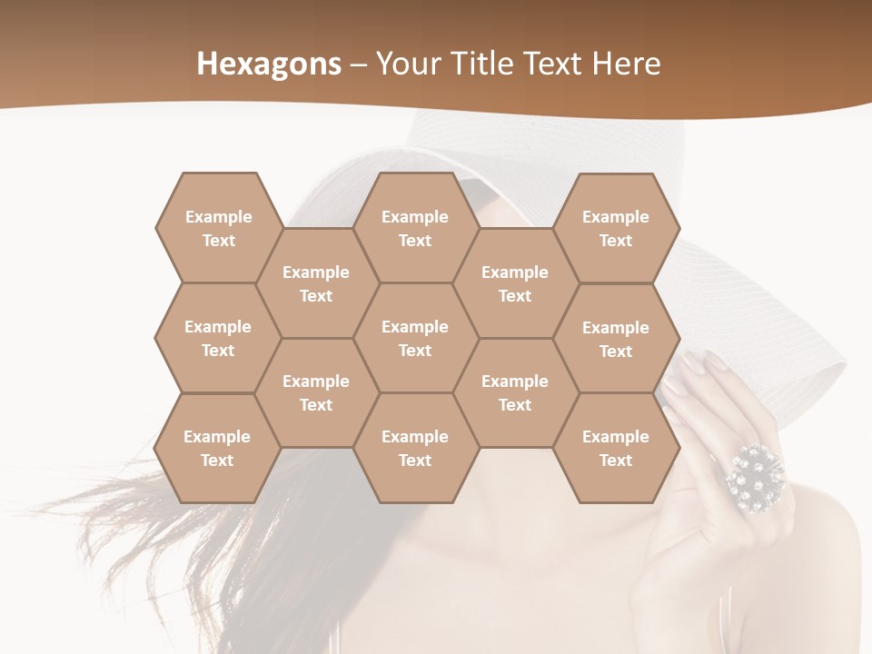 Gorgeous Woman Cute PowerPoint Template