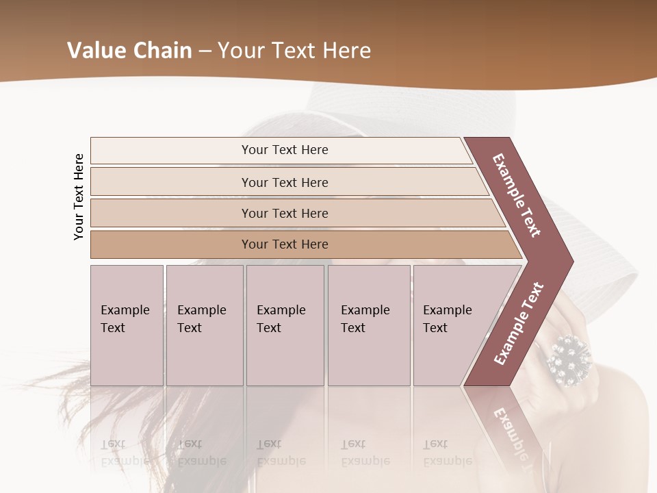 Gorgeous Woman Cute PowerPoint Template