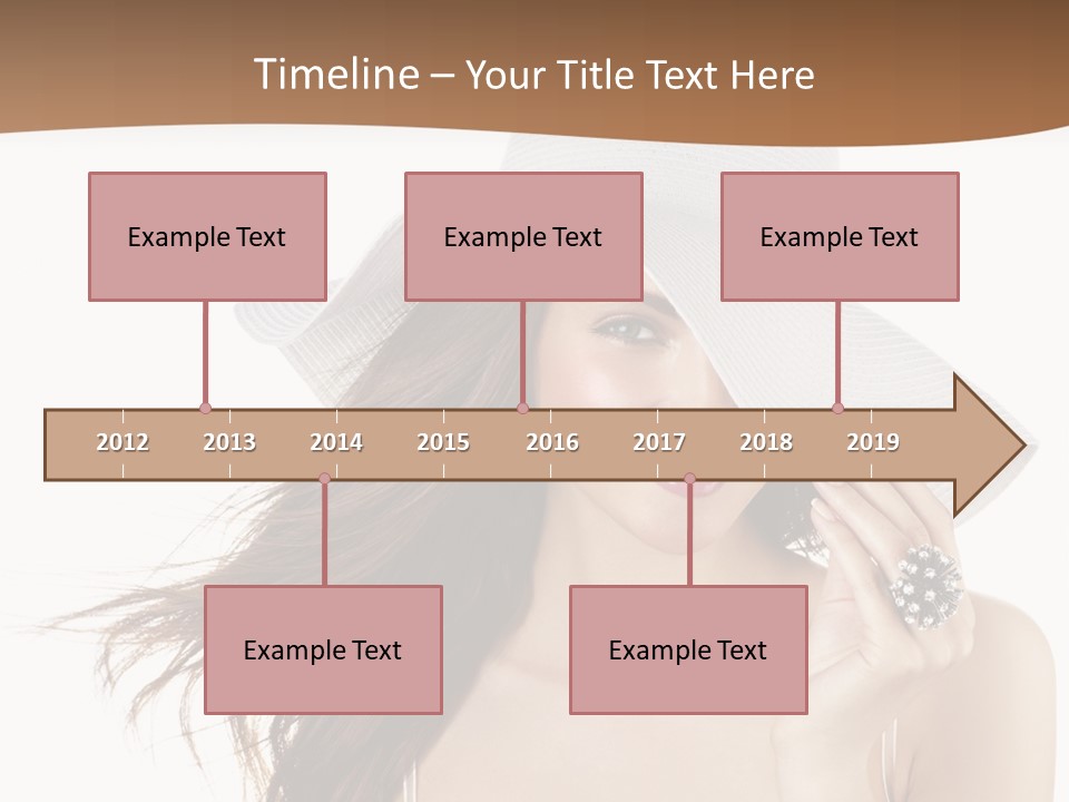 Gorgeous Woman Cute PowerPoint Template