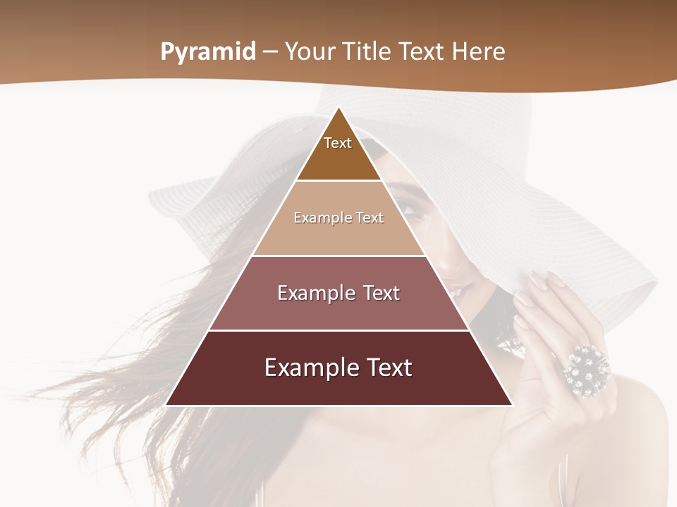 Gorgeous Woman Cute PowerPoint Template