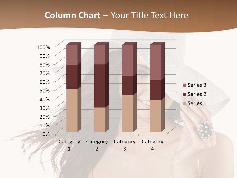 Gorgeous Woman Cute PowerPoint Template