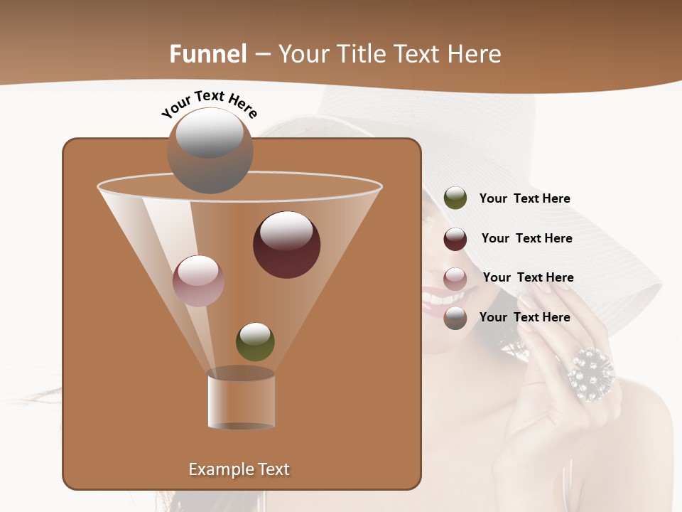 Gorgeous Woman Cute PowerPoint Template