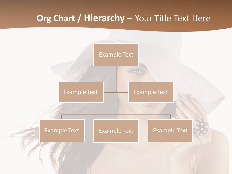 Gorgeous Woman Cute PowerPoint Template