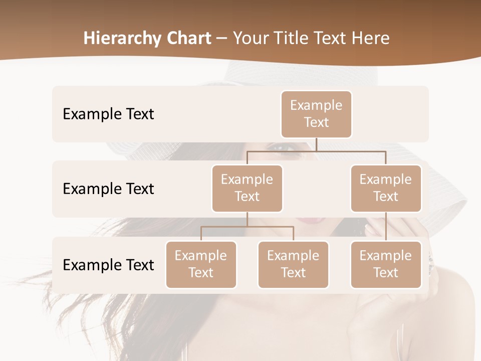 Gorgeous Woman Cute PowerPoint Template