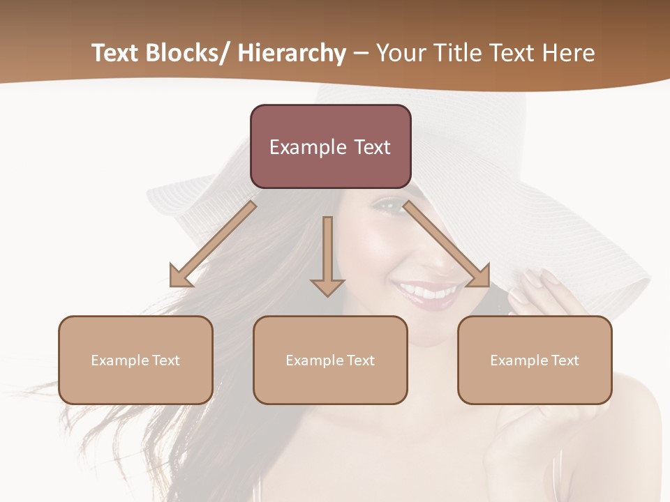 Gorgeous Woman Cute PowerPoint Template