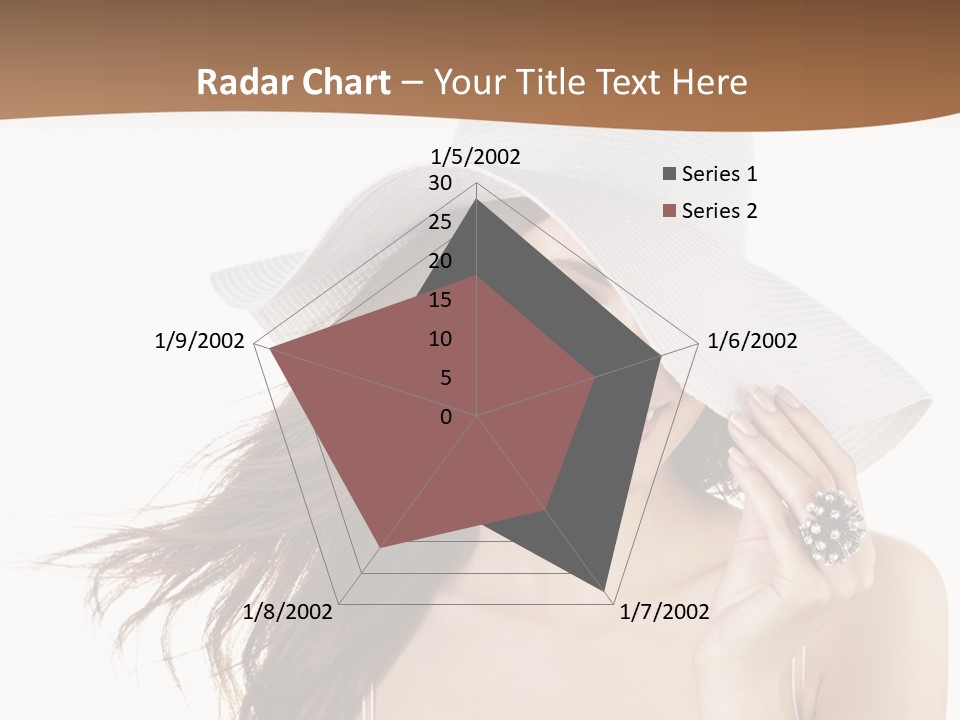 Gorgeous Woman Cute PowerPoint Template