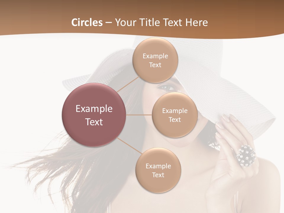 Gorgeous Woman Cute PowerPoint Template