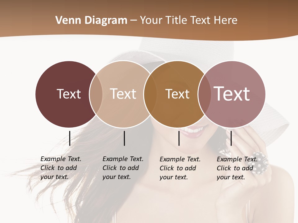 Gorgeous Woman Cute PowerPoint Template