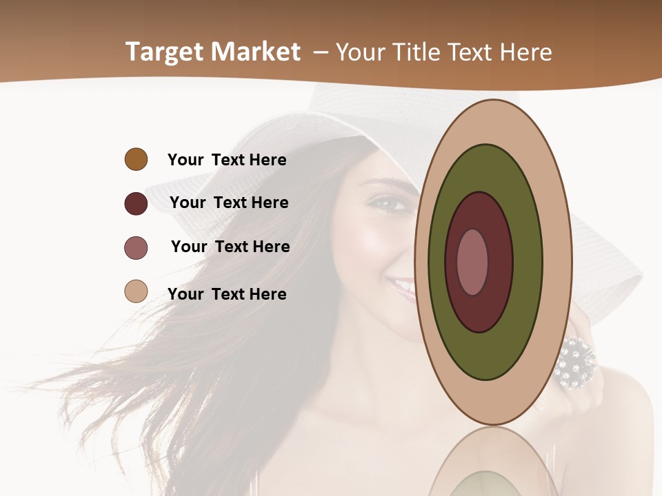 Gorgeous Woman Cute PowerPoint Template