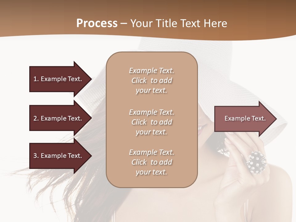 Gorgeous Woman Cute PowerPoint Template