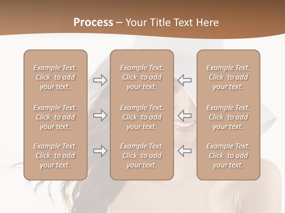 Gorgeous Woman Cute PowerPoint Template