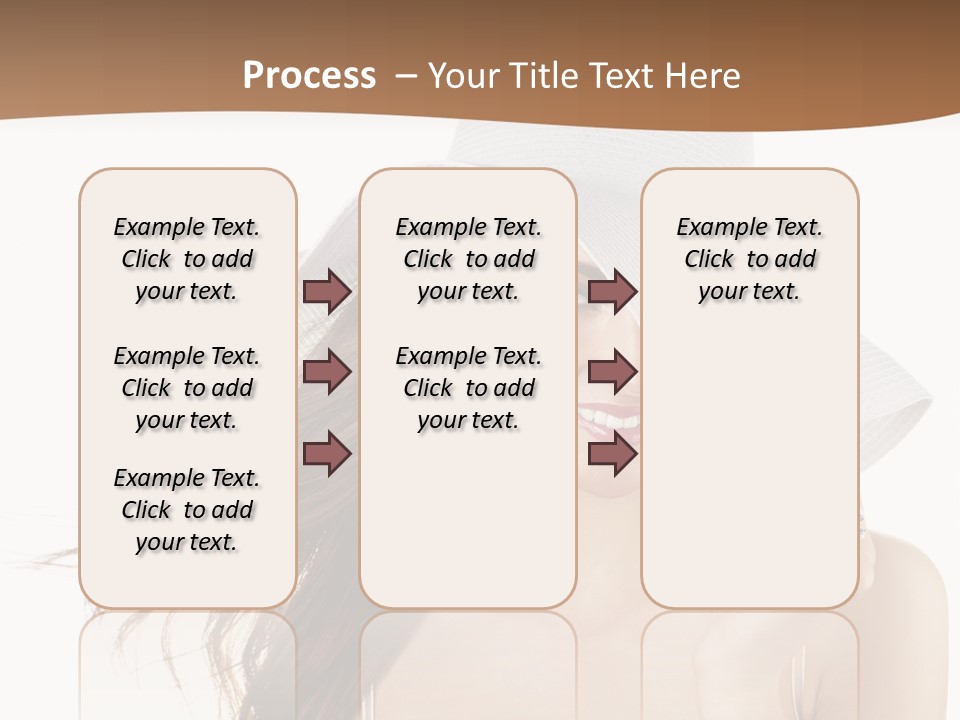 Gorgeous Woman Cute PowerPoint Template
