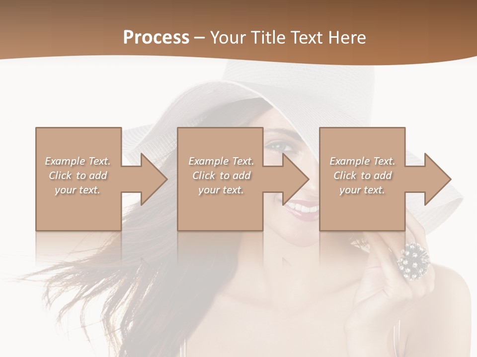 Gorgeous Woman Cute PowerPoint Template