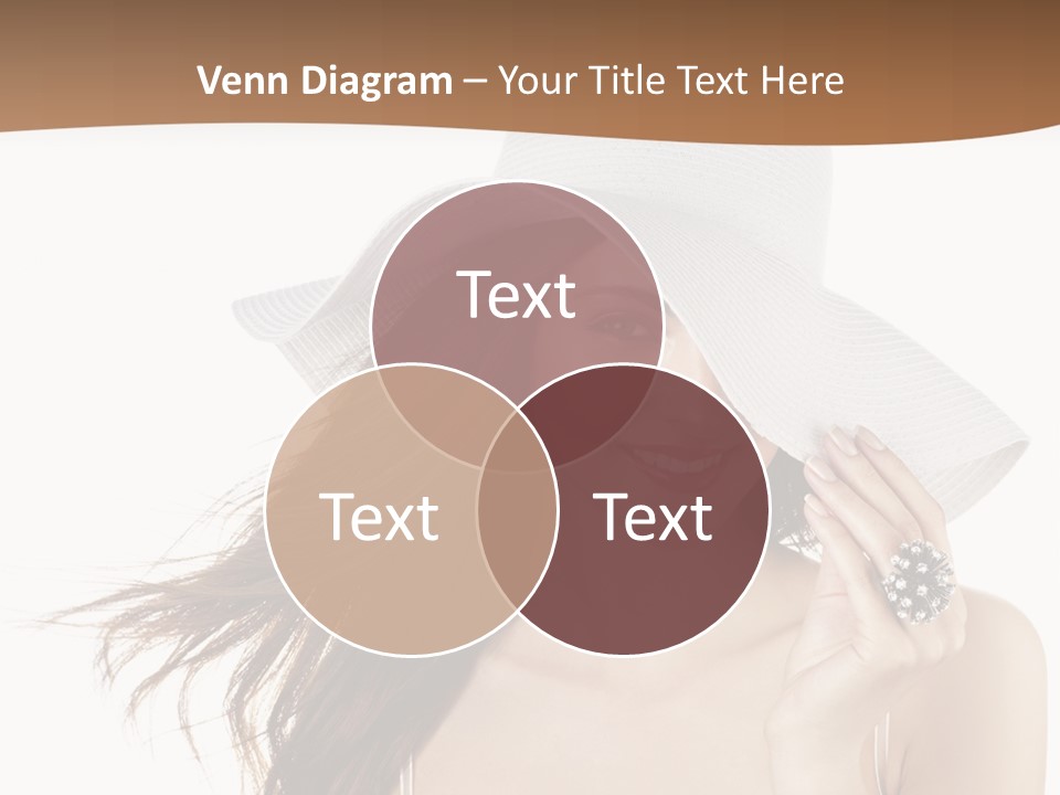 Gorgeous Woman Cute PowerPoint Template