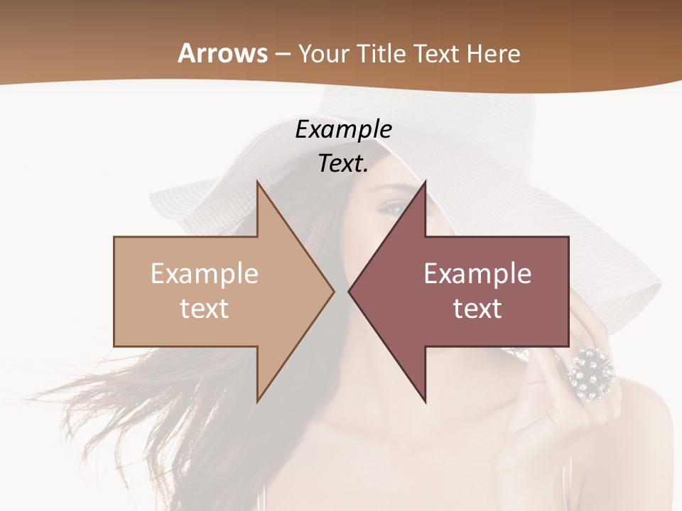 Gorgeous Woman Cute PowerPoint Template