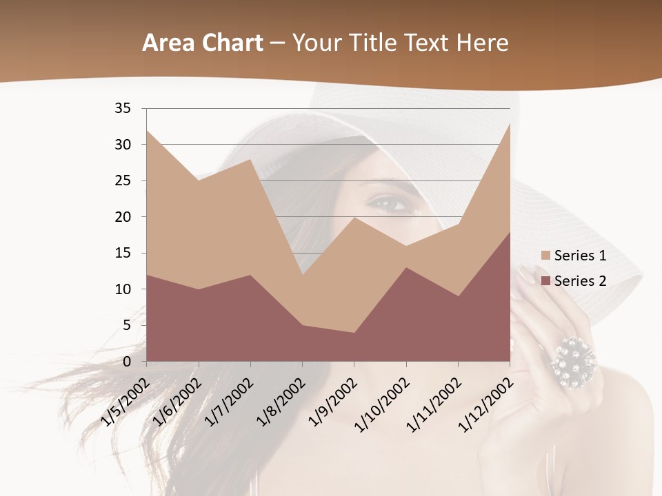 Gorgeous Woman Cute PowerPoint Template