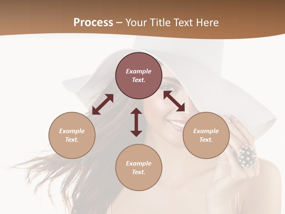 Gorgeous Woman Cute PowerPoint Template